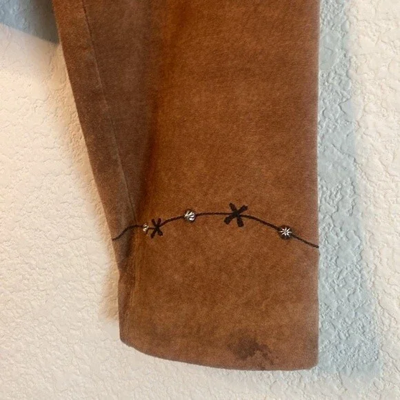 vintage scully leather jacket western country stud M barb wire ranch - Picture 5 of 14